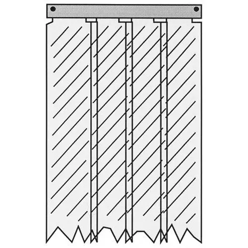 AllPoints Foodservice Parts & Supplies AllPoints Foodservice Parts & Supplies 32-1853 (402LA8083884) Kason® Easimounts Strip Curtain