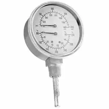 AllPoints Foodservice Parts & Supplies 62-1089 Pressure & Temperature Gauge