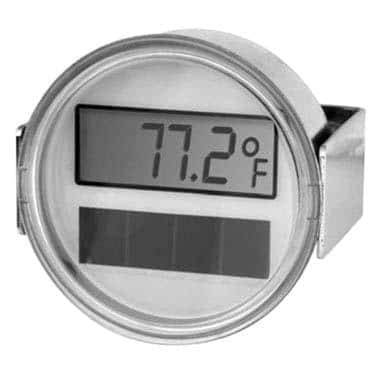 Allpoints 62-1112 Silver Solar Refrigerator/Freezer Thermometer-62-1112