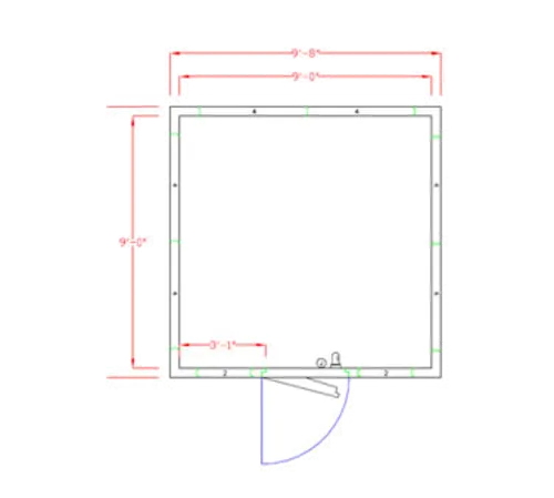 American Panel Corporation 10X10F-O Walk-In Freezer