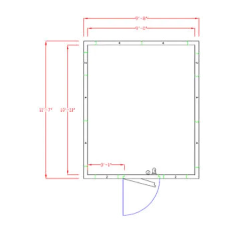 American Panel Corporation 10X12F-O Walk-In Freezer