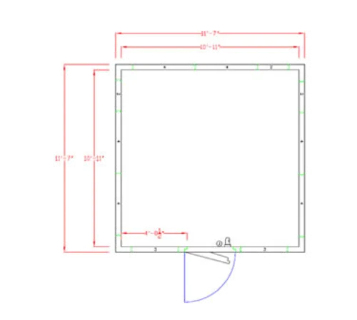 American Panel Corporation 12X12F-I Walk-In Freezer