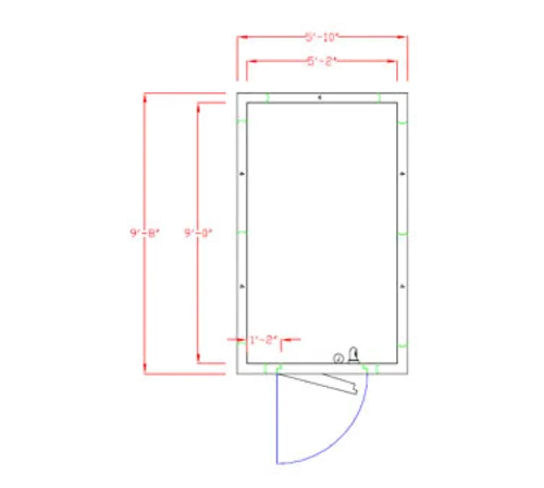 American Panel Corporation 6X10F-O Walk-In Freezer