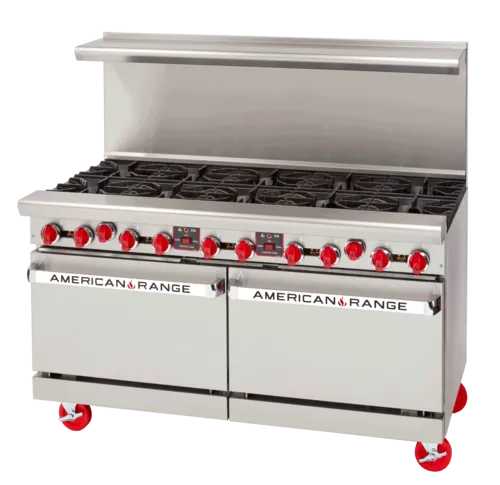 American Range American Range
AR-12G-8B-CC
Restaurant Gas Range, 60" W
with 

and 
-