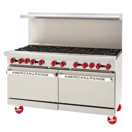 American Range AR-12G-8B
Restaurant Gas Range, 60" W
with 

and 
-