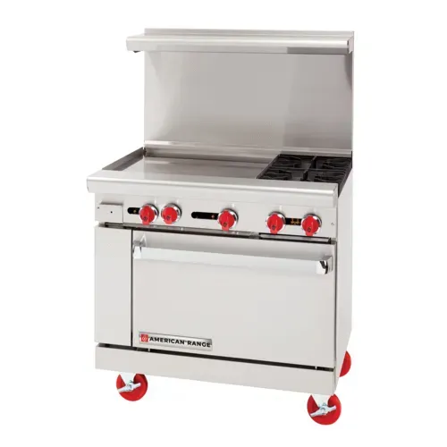 American Range American Range
AR-24G-2B
Restaurant Gas Range,
with
and
-