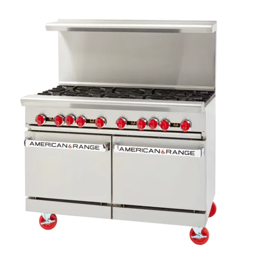 American Range American Range
AR-24G-4B-DSB
Restaurant Gas Range,
48" W
with 


and Controls,
-