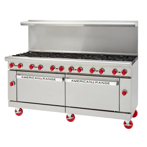 American Range AR-24G-8B-DSB
Restaurant Gas Range, 72" W
with 

and 
-