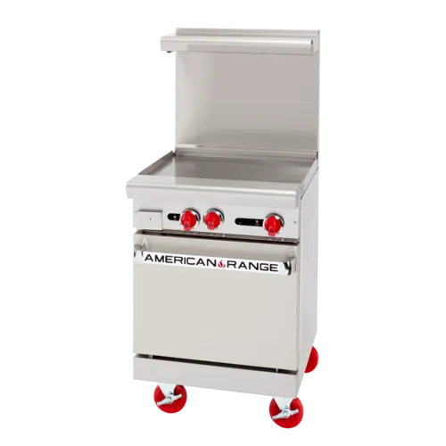 American Range American Range
AR-24G-SB
Restaurant Gas Range, 24" W
with 

and 
-