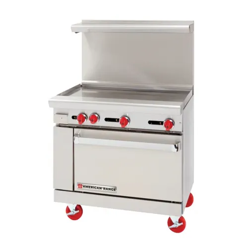 American Range American Range
AR-36G-SB
Restaurant Gas Range,
with
and
-