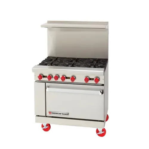 American Range American Range
AR-6
Restaurant Gas Range,
with
and
-
