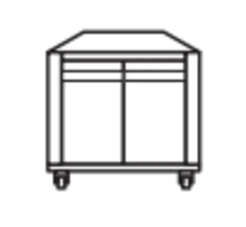 AMPTO AMPTO T65 SC/60 Enclosed Stand Support with casters for T65V oven