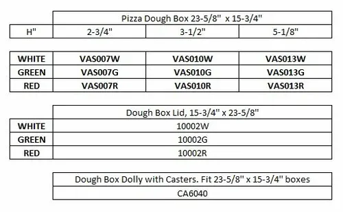 AMPTO AMPTO VAS007G Dough Proofing Retarding Pans / Boxes