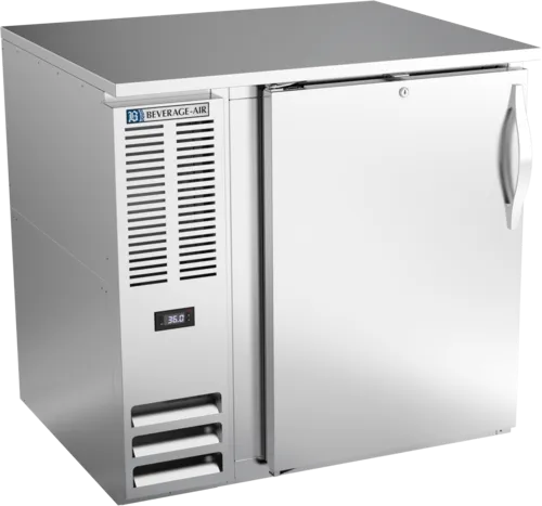 Beverage Air Beverage Air BB36HC-1-F-S Black 1 Solid Door Refrigerated Back Bar Storage Cabinet