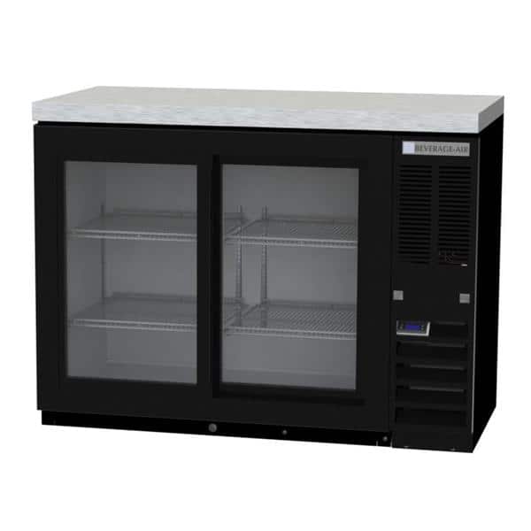 Beverage Air BB48HC-1-F-GS-B Refrigerated Food Rated Back Bar Storage Cabinet Beverage Air BB48HC-1-F-GS-B Refrigerated Food Rated Back Bar Storage Cabinet