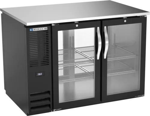 Beverage Air Beverage Air BB48HC-1-FG-PT-B Refrigerated Pass-Thru Back Bar Open Food Rated