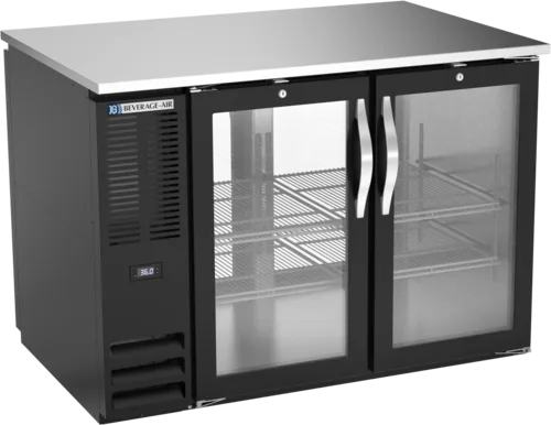 Beverage Air Beverage Air BB48HC-1-G-PT-B Refrigerated Pass-Thru Back Bar Refrigerator