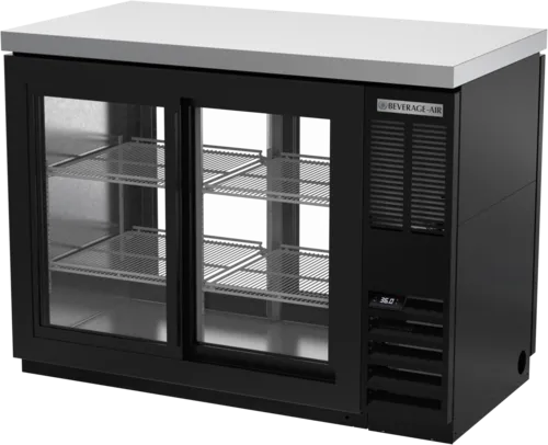 Beverage Air BB48HC-1-GS-F-PT-B-27 Refrigerated Pass-Thru Food Rated Back Bar