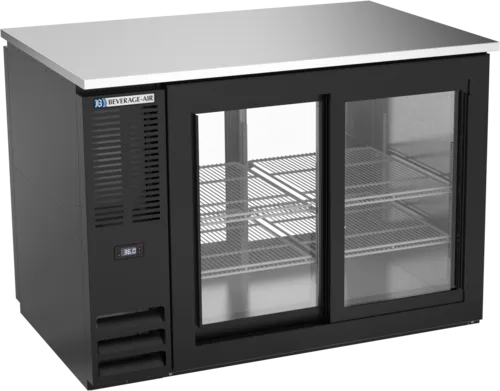 Beverage Air Beverage Air BB48HC-1-GS-PT-B Refrigerated Pass-Thru Back Bar Refrigerator