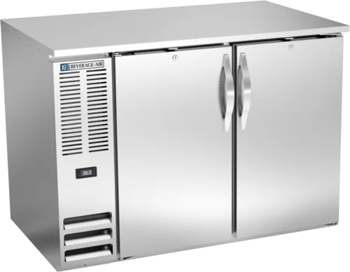 Beverage Air Beverage Air BB48HC-1-S Black 2 Solid Door Refrigerated Back Bar Storage Cabinet