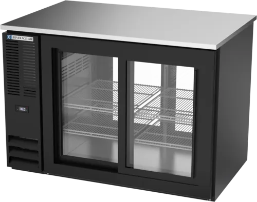 Beverage Air Beverage Air BB48HC-F-GS-PT-B Refrigerated Pass-Thru Back Bar Food Rated