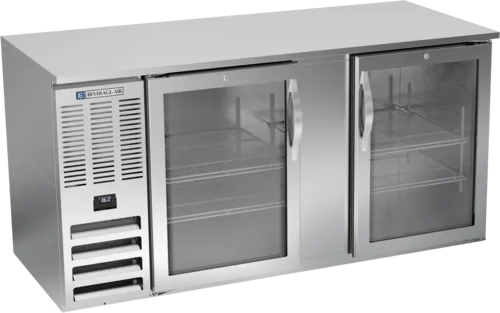 Beverage Air Beverage Air BB68HC-1-FG-S Glass Refrigerated Back Bar Storage Cabinet,