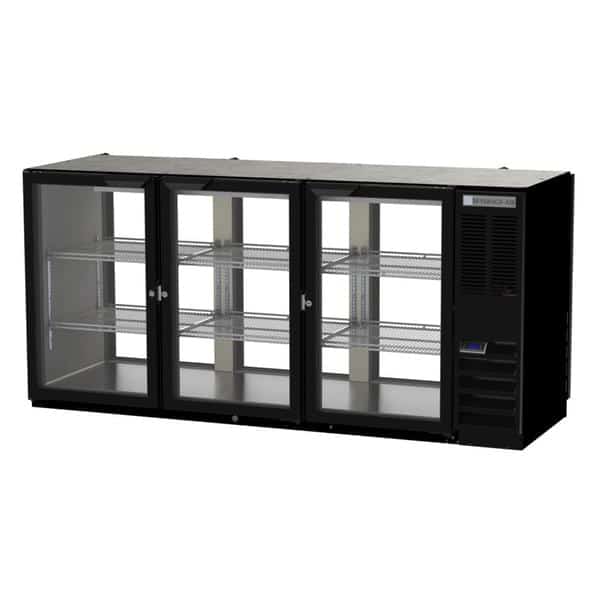 Beverage Air BB72HC-1-F-G-PT-S-27 Refrigerated Open Food Rated Back Bar Pass-Thru Beverage Air BB72HC-1-F-G-PT-S-27 Refrigerated Open Food Rated Back Bar Pass-Thru