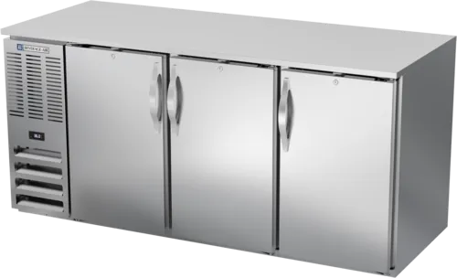Beverage Air Beverage Air BB72HC-1-S Silver 3 Solid Door Refrigerated Back Bar Storage Cabinet