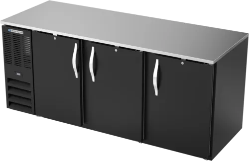 Beverage Air Beverage Air BB78HC-1-B Black 3 Solid Door Refrigerated Back Bar Storage Cabinet