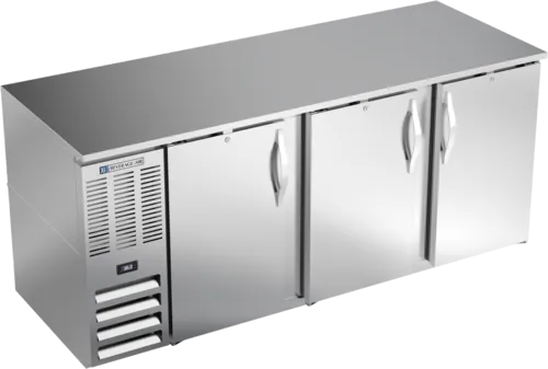 Beverage Air Beverage Air BB78HC-1-S Silver 3 Solid Door Refrigerated Back Bar Storage Cabinet