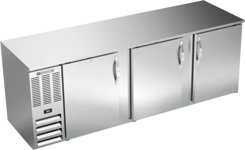 Beverage Air Beverage Air BB94HC-1-F-S Silver 3 Solid Door Refrigerated Back Bar Storage Cabinet
