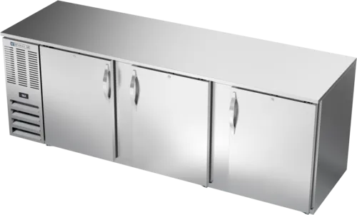 Beverage Air Beverage Air BB94HC-1-S Silver 3 Solid Door Refrigerated Back Bar Storage Cabinet