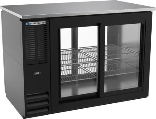 Beverage Air Beverage Air BBN48HC-F-GS-PT-B Refrigerated Pass-Thru Back Bar Food Rated