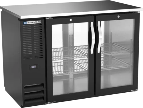Beverage Air Beverage Air BBN48HC-G-PT-B Refrigerated Pass-Thru Back Bar Refrigerator