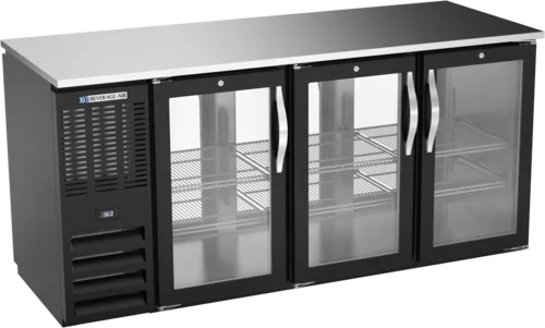 Beverage Air Beverage Air BBN72HC-F-GS-PT-B Refrigerated Pass-Thru Back Bar Food Rated