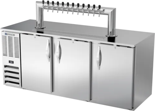 Beverage Air Beverage Air DD78HC-1-S-12T 4 Taps 1/2 Barrel Draft Beer Cooler - Stainless Steel, 4 Kegs Capacity