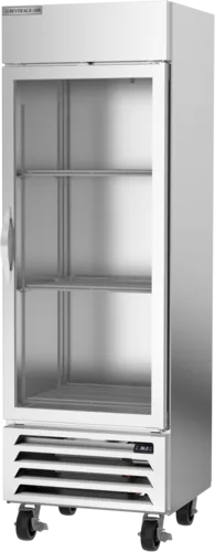 Beverage Air Beverage Air HBR19HC-1-G 27.25'' Bottom Mounted 1 Section Glass Door Reach-In Refrigerator