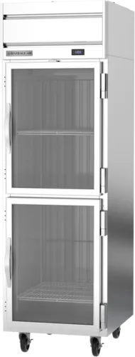 Beverage Air HFP1HC-1HG 26'' 21.06 cu. ft. Top Mounted 1 Section Glass Half Door Reach-In Freezer
