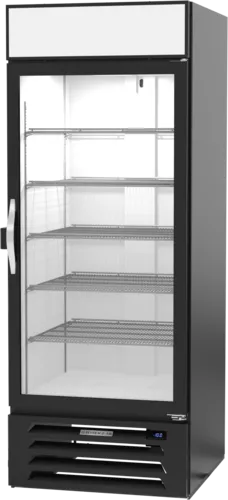 Beverage Air MMF27HC-1-B-IQ 31.25'' 25.5 cu. ft. 1 Section Black Glass Door Merchandiser Freezer