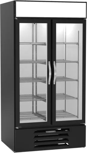 Beverage Air MMF35HC-1-B 39.50'' Section Glass Door Merchandiser Freezer
