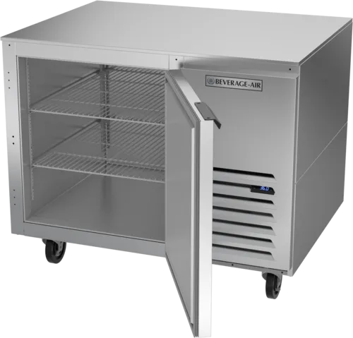 Beverage Air UCR41AHC 41'' 1 Section Undercounter Refrigerator with 1 Right Hinged Solid Door and Front Breathing Compressor