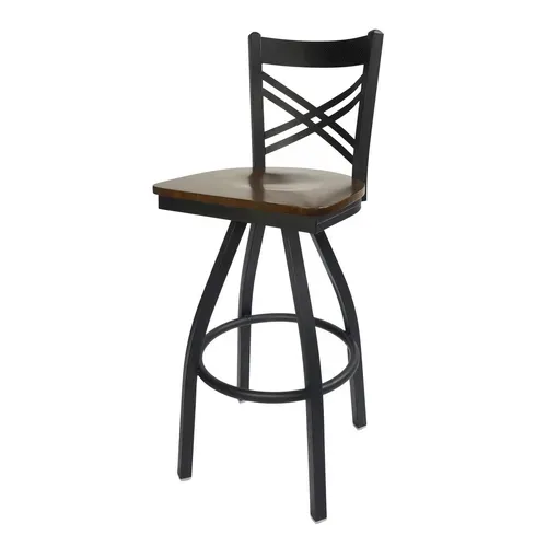 BFM Seating 2130S-SB ASH Akrin Swivel Barstool