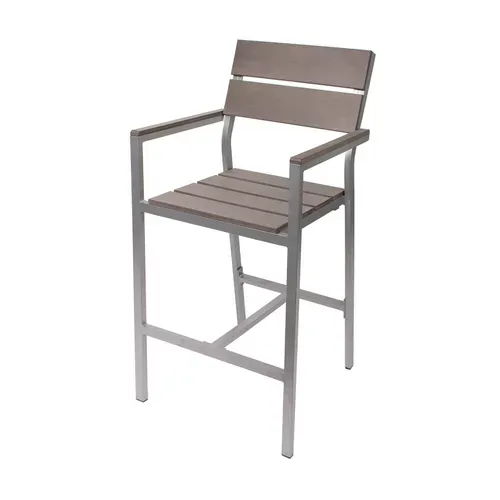 BFM Seating PH201BGRTK-SG Seaside Barstool