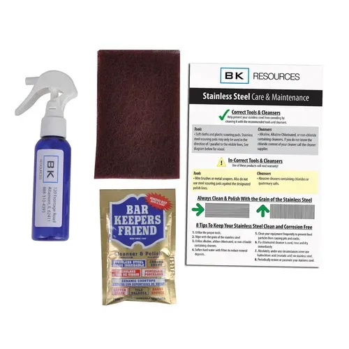 BK Resources BK Resources BK-SS-CAREKIT Stainless Steel Cleaner