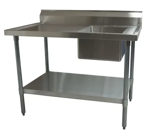 BK Resources BK Resources BKMPT-3048S-RHD Work Table with prep Sink
