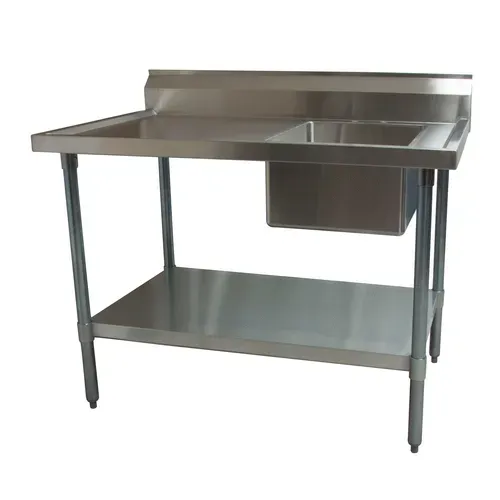 BK Resources BK Resources BKMPT-3060S-R Work Table with Prep Sink