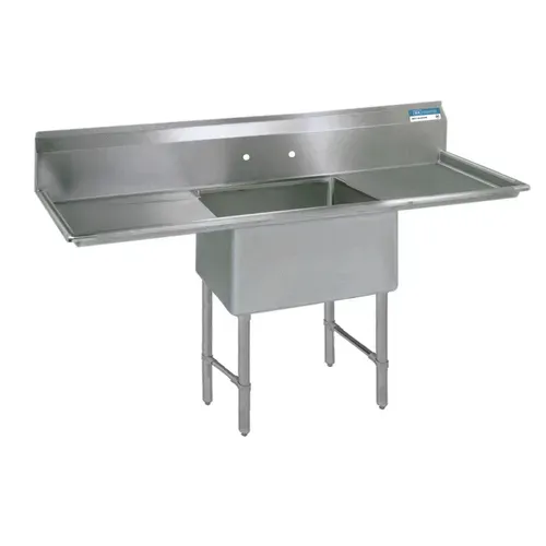 BK Resources BK Resources BKS-1-18-12-18TS Commercial Sink, (1) One Compartment, Construction with and - 540" W