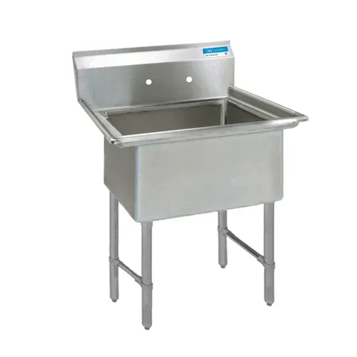 BK Resources BK Resources BKS-1-1824-14S Commercial Sink, (1) One Compartment, Construction with and - 230" W