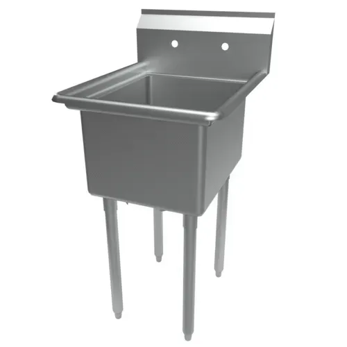BK Resources BK Resources ES-1-1620-12 Commercial Sink, (1) One Compartment, Construction with and - 25.81" W