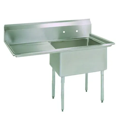 BK Resources BK Resources ES-1-18-12-18L Commercial Sink, (1) One Compartment, Construction with and - 38.50" W